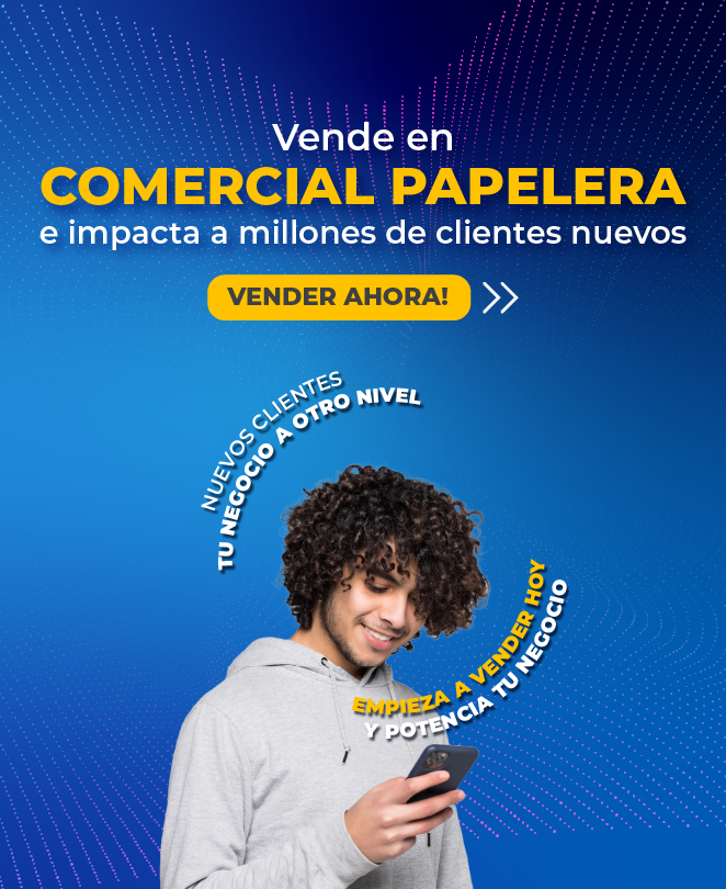 Vende en Comercial Papelera