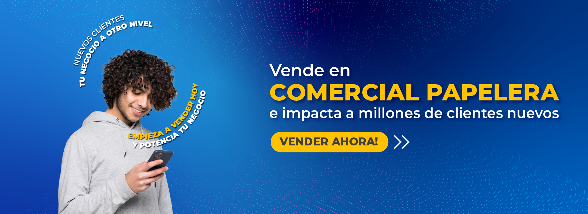 Vende en Comercial Papelera